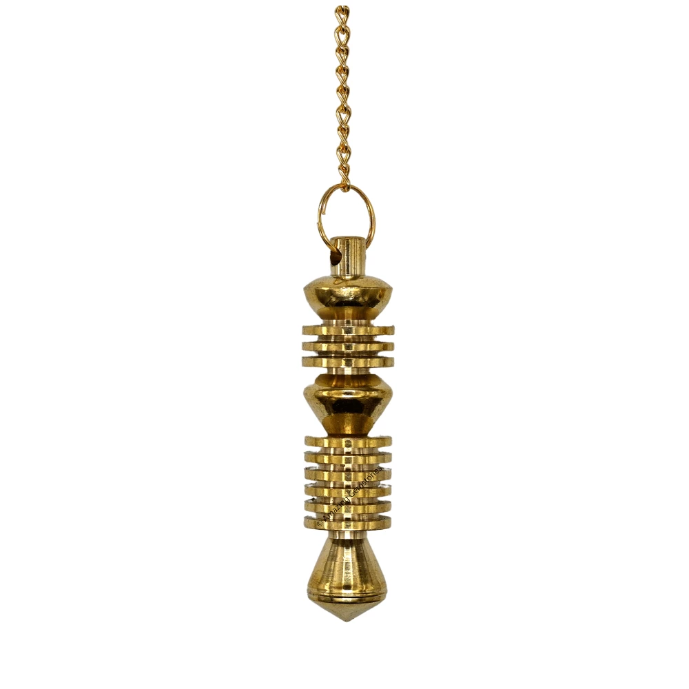 Copper Metal Pendulum - Gold Double ISIS (MP21)