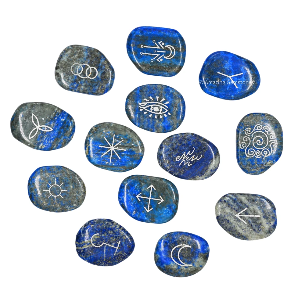 Lapis Lazuli Witches Rune (Set of 13)