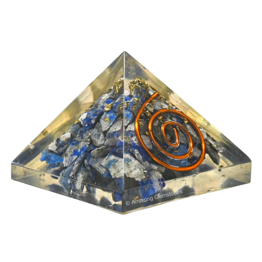 Lapis Lazuli Orgone Pyramid - Mini