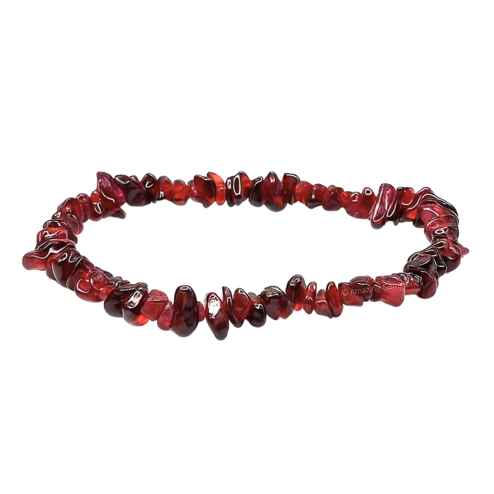 Garnet Chips Bracelet