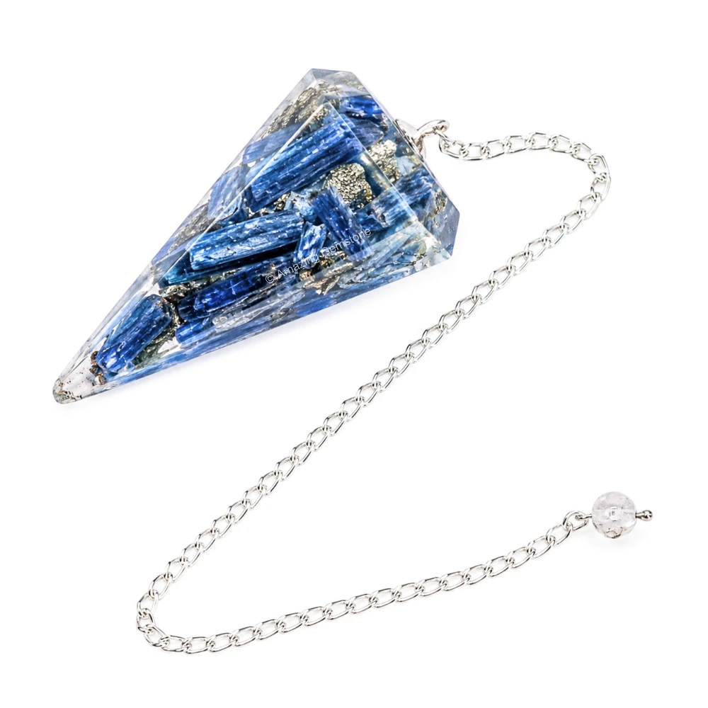 Kyanite Orgone Pendulum