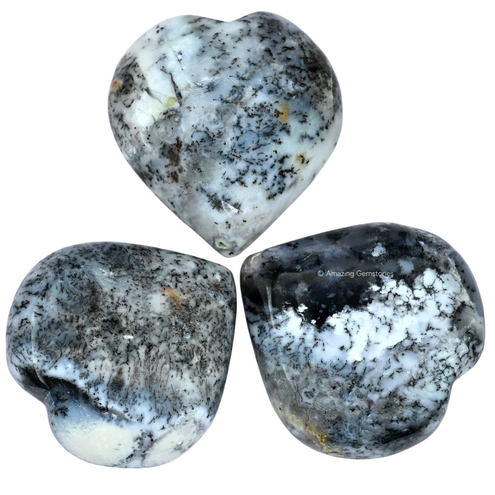 Dendrite Opal Heart