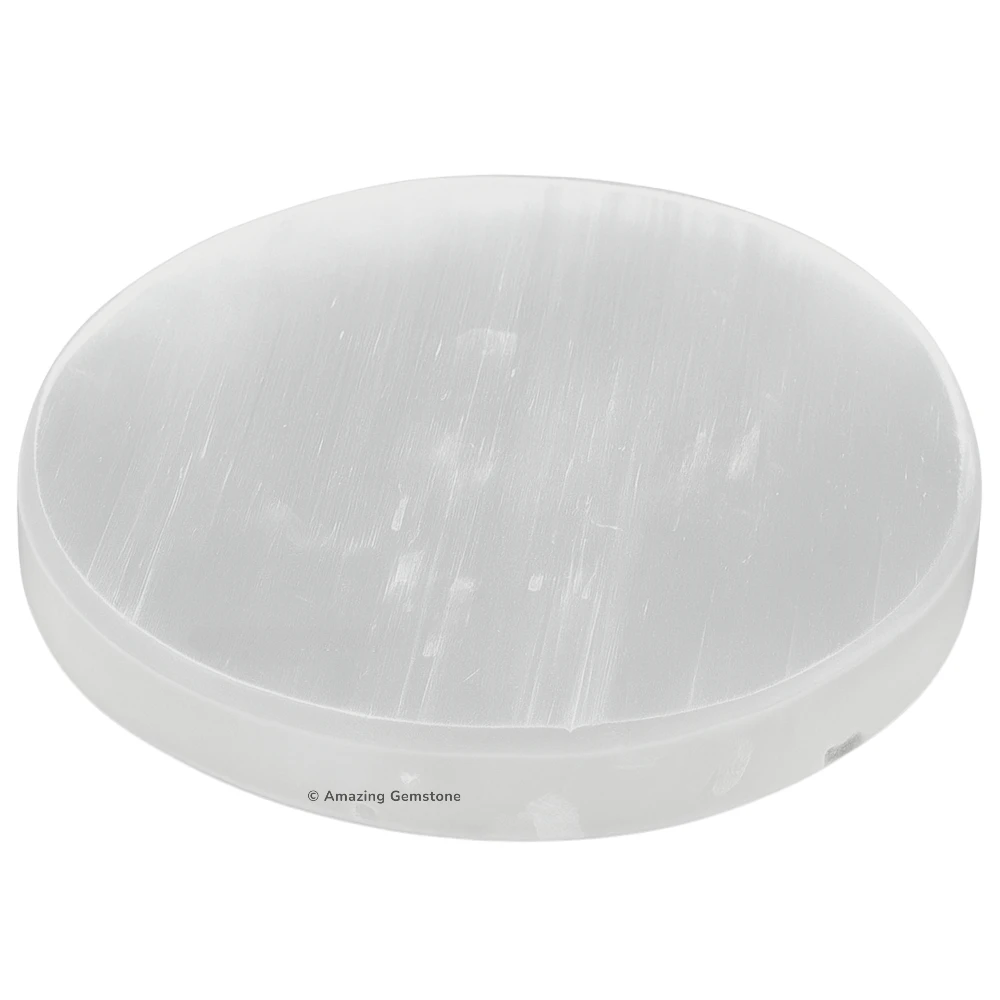 Selenite Charging Plate for Crystals (4 Inch)