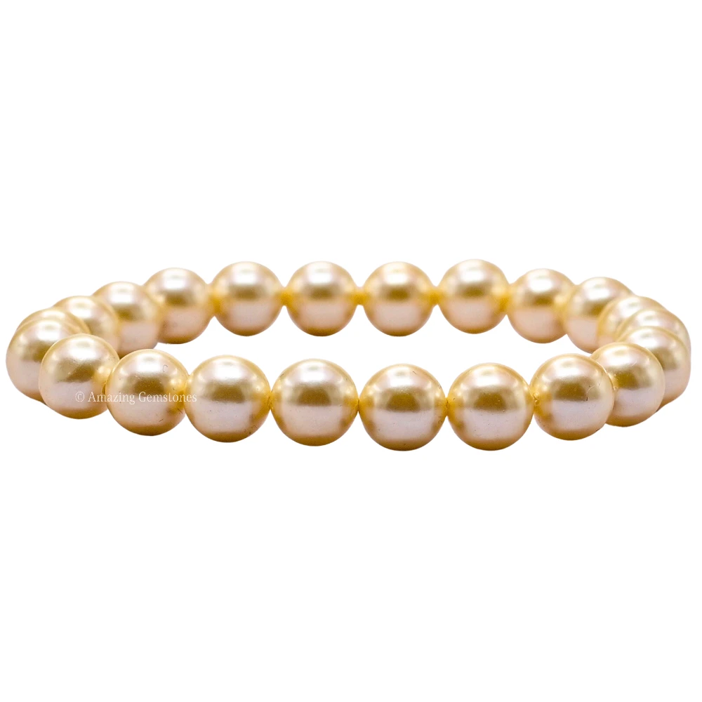 Yellow Pearl Bracelet (Strechable)