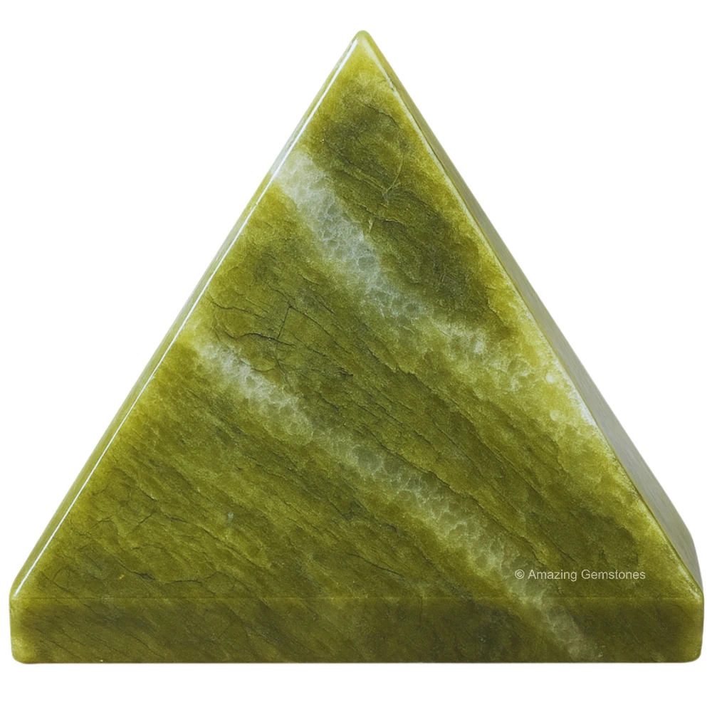 Vesuvianite Pyramid (1.5 Inch)