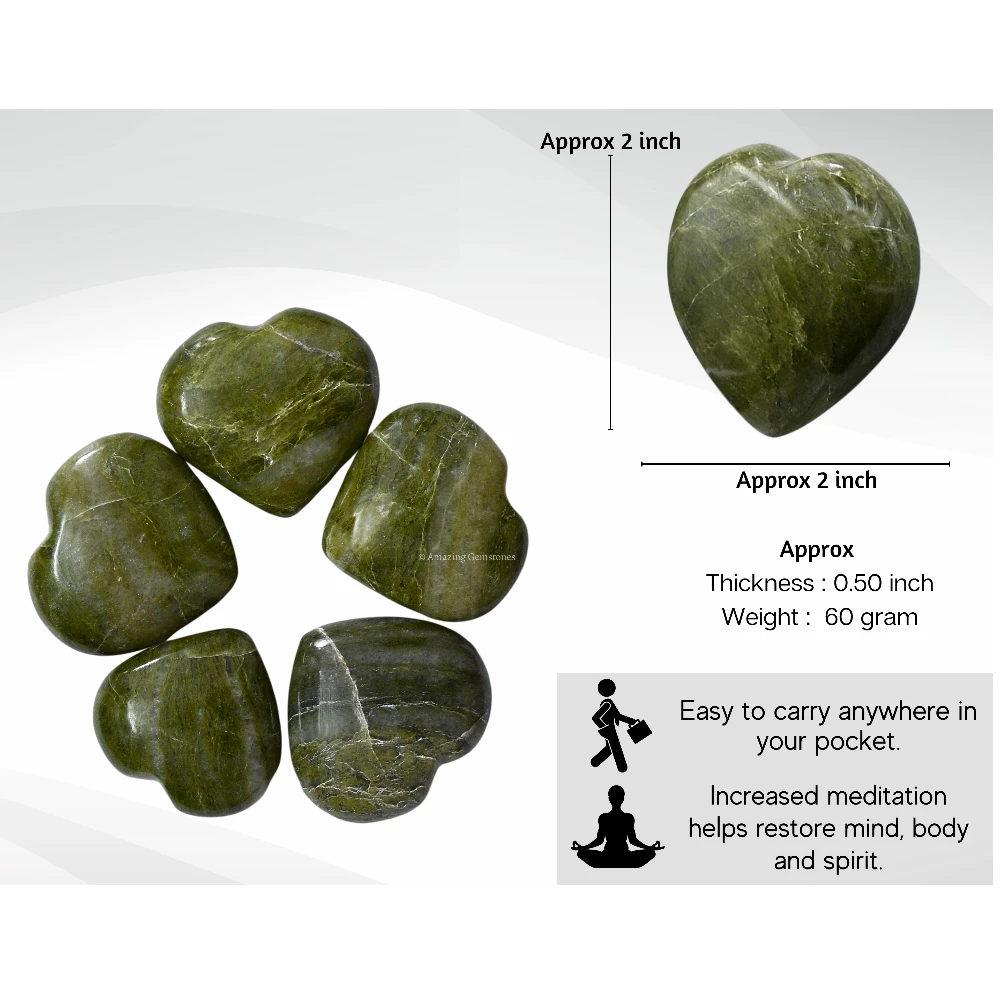 Vesuvianite Heart
