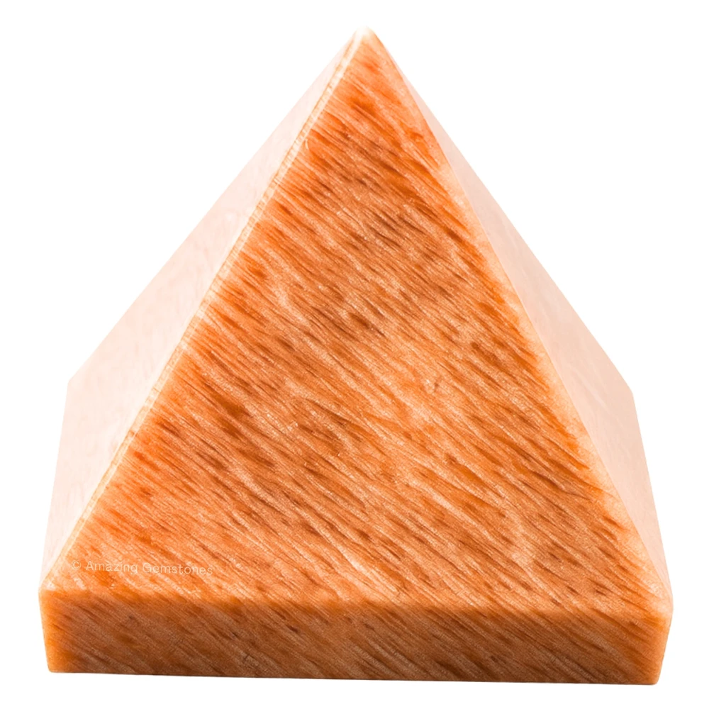 Peach Moonstone Pyramid (1.5 Inch)