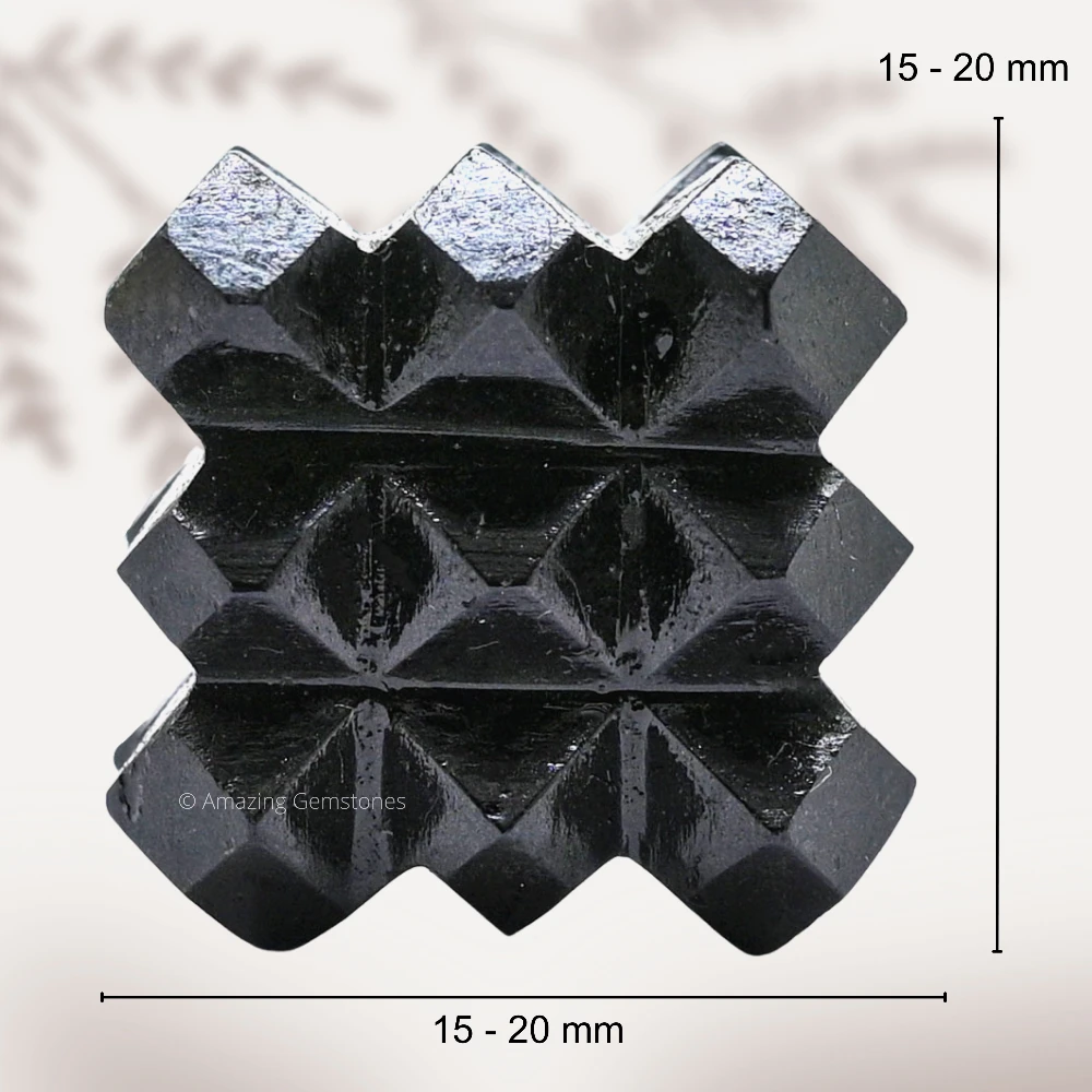 Black Tourmaline Cube Pyramid