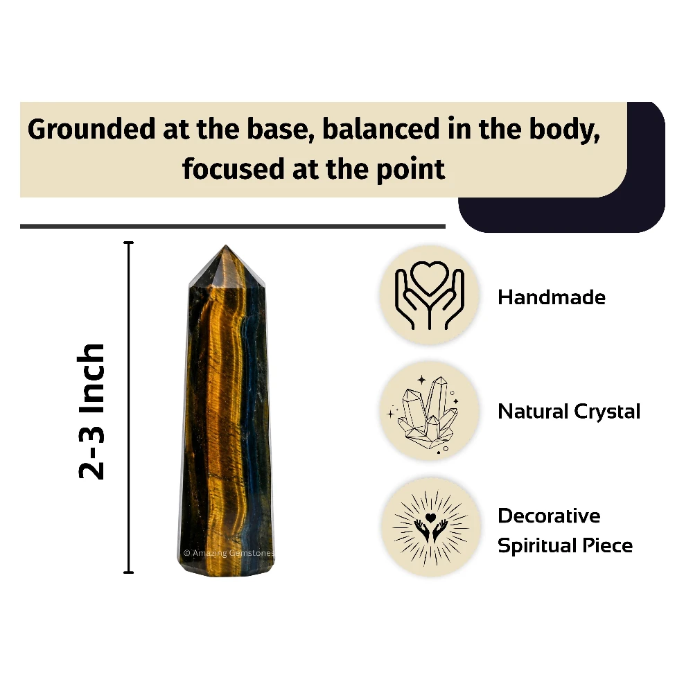 Multi Tiger Eye Tower (2" to 3" inch)
