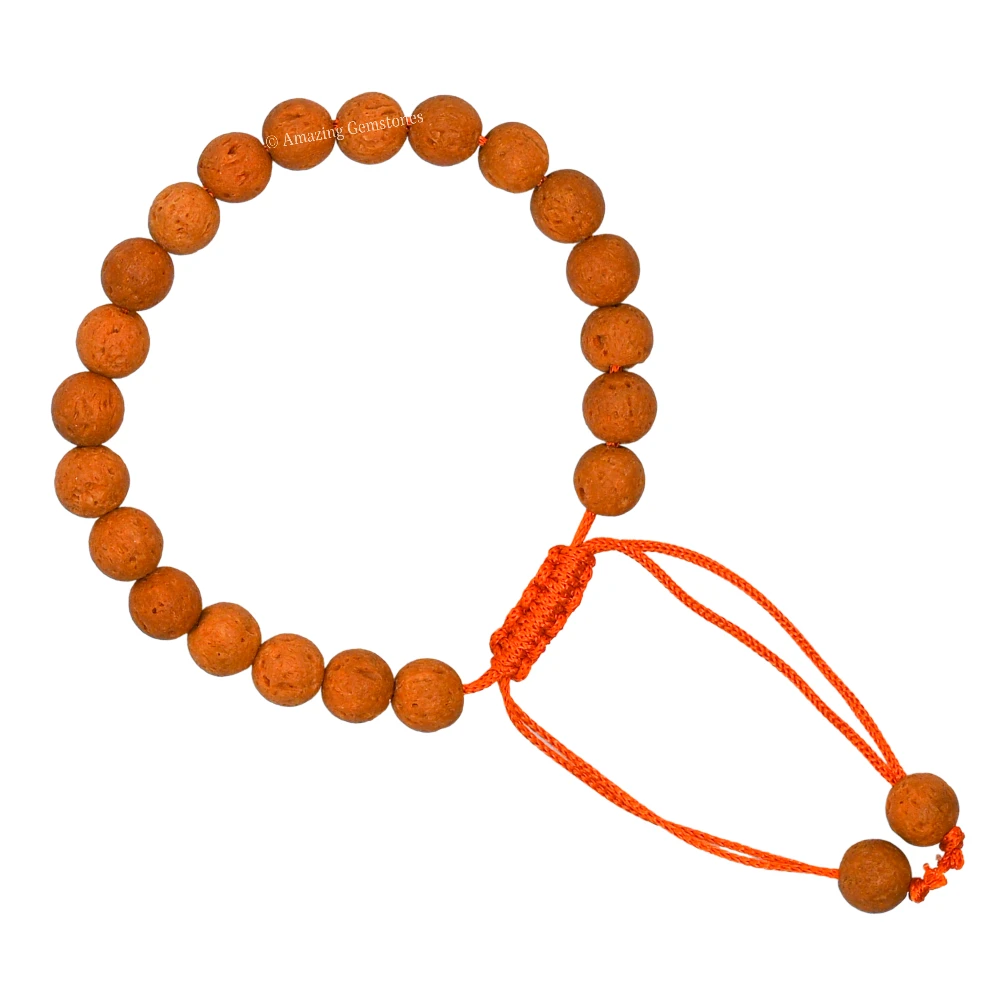 Orange Lava Bracelet (Adjustable)