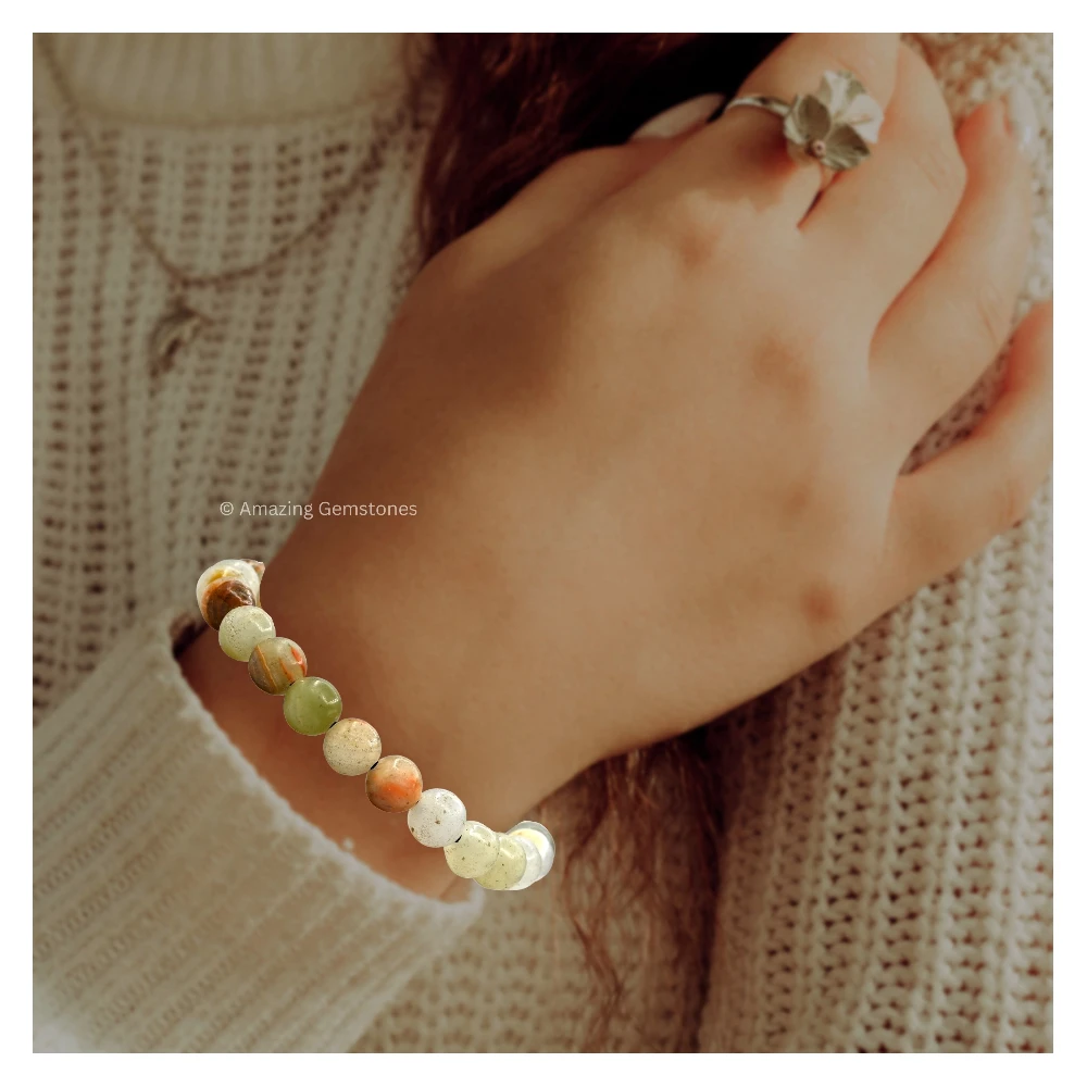 Green Calcite Bracelet (Adjustable)