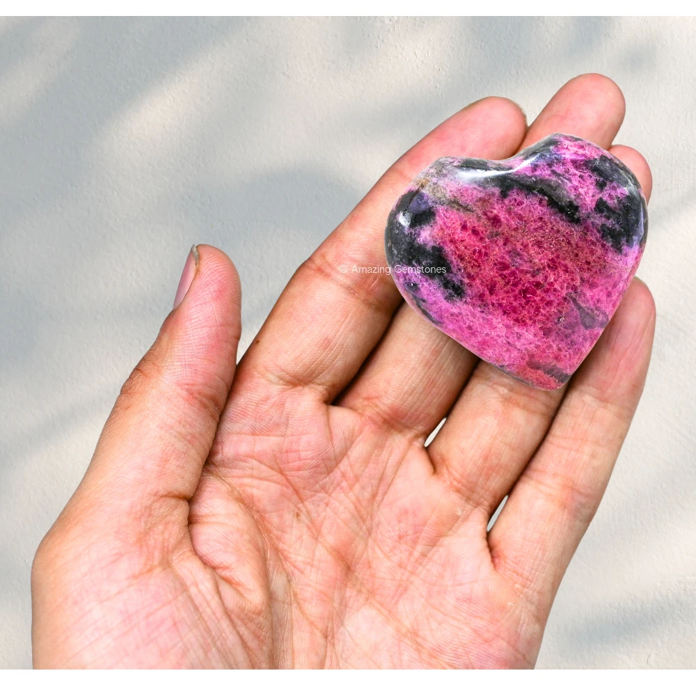 Rhodonite Heart