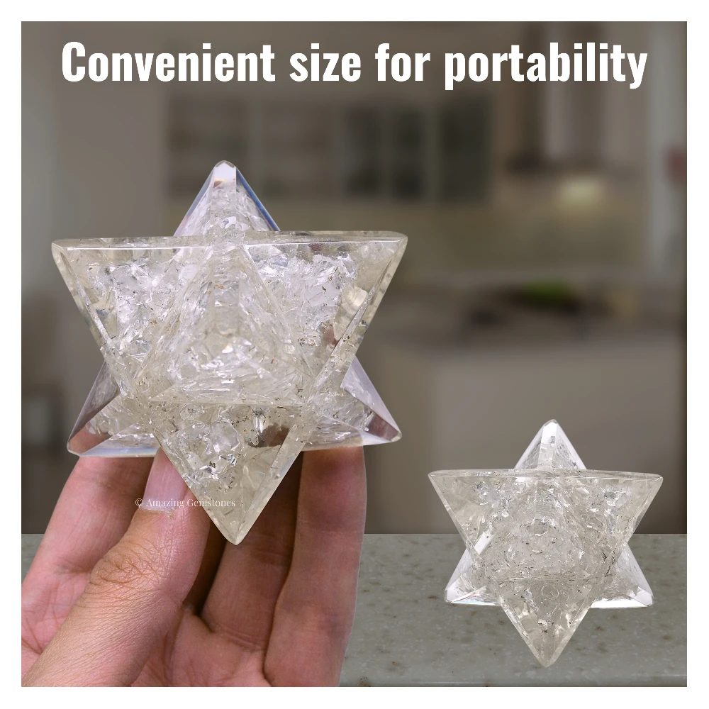 Clear Quartz Orgone Merkaba