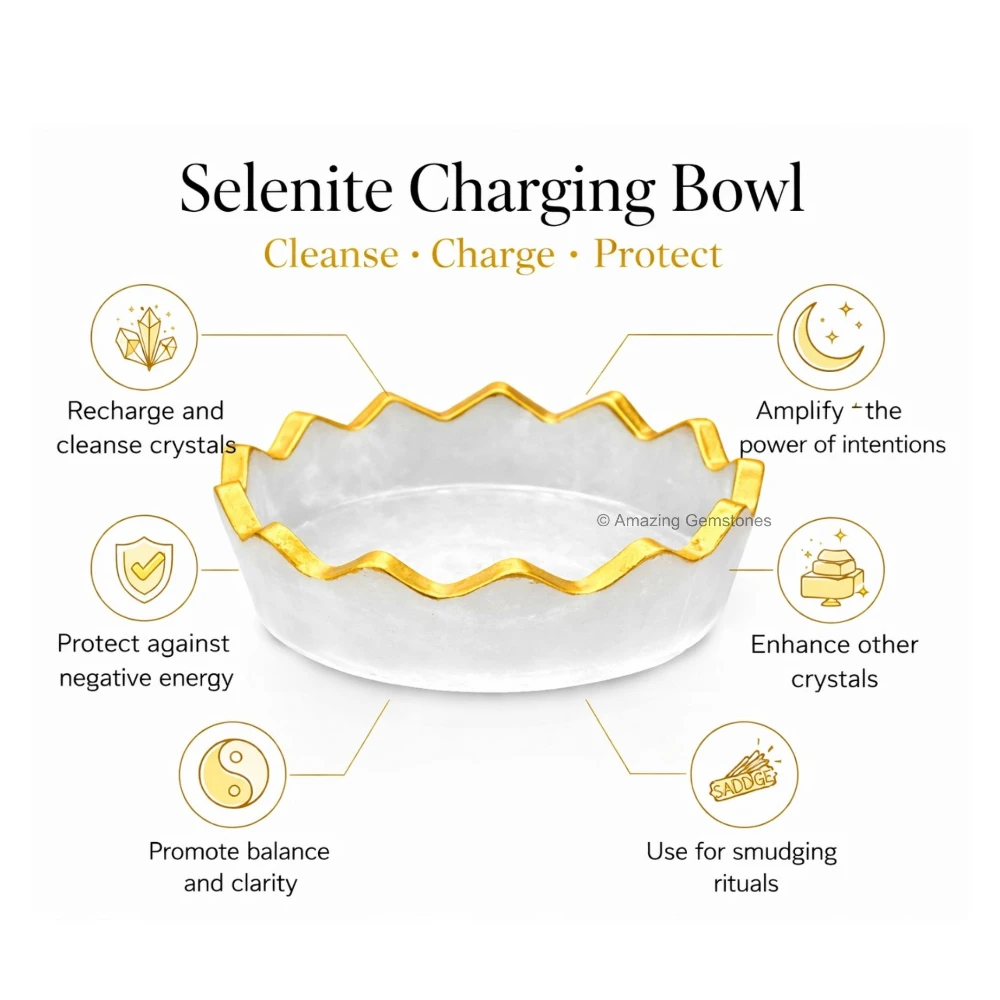 Money Bowl with Golden Rim For Feng Shui Wealth Attraction