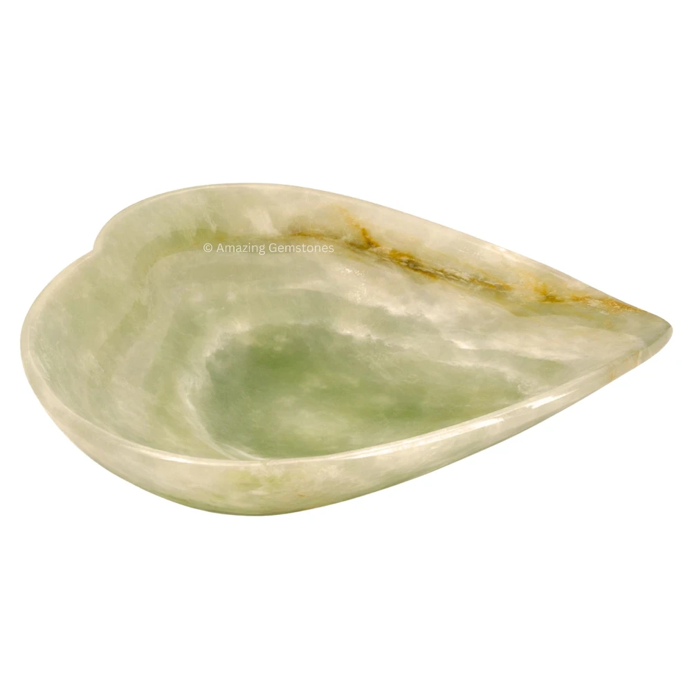 Green Onyx Heart Bowl