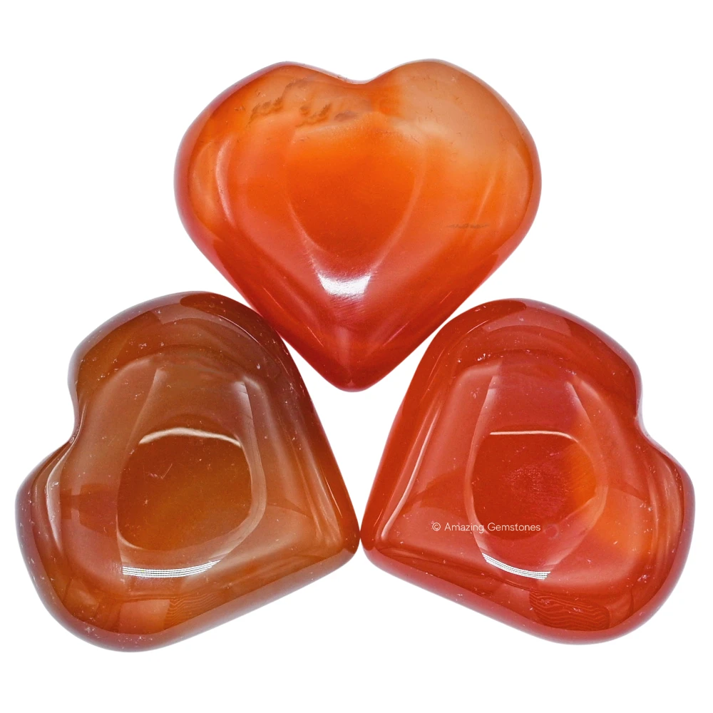 Red Onyx Agate Heart