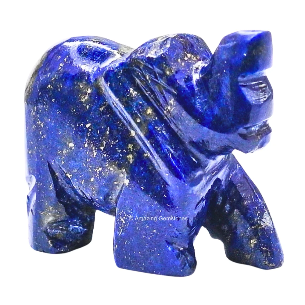 Lapis Lazuli Mini Elephant Crystal Figurine