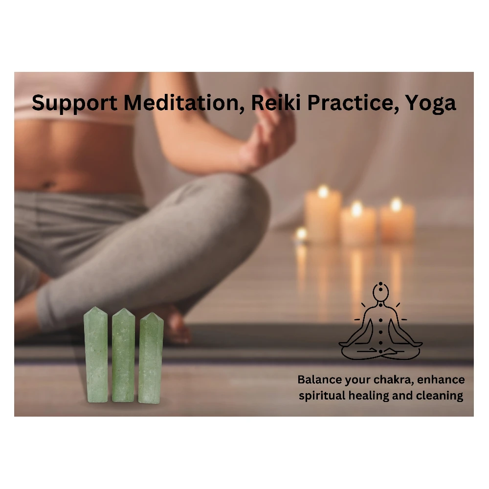 Green Aventurine Pencil Points (Set of 50)