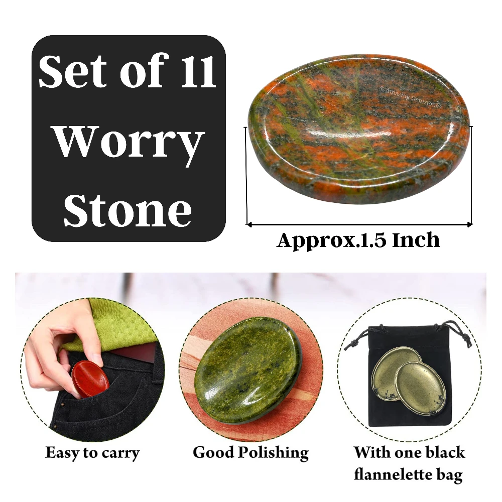 Pack of 11 Worry Stones