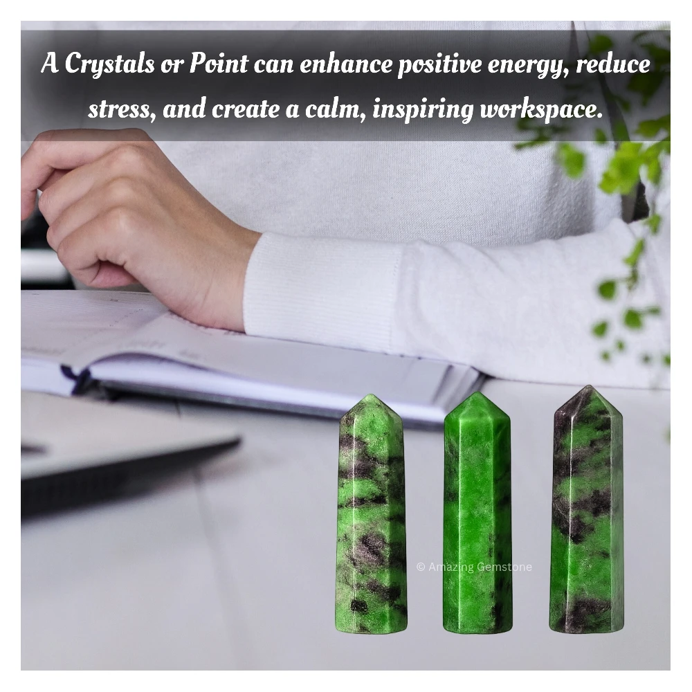 Ruby Zoisite Pencil Points (Set of 3)