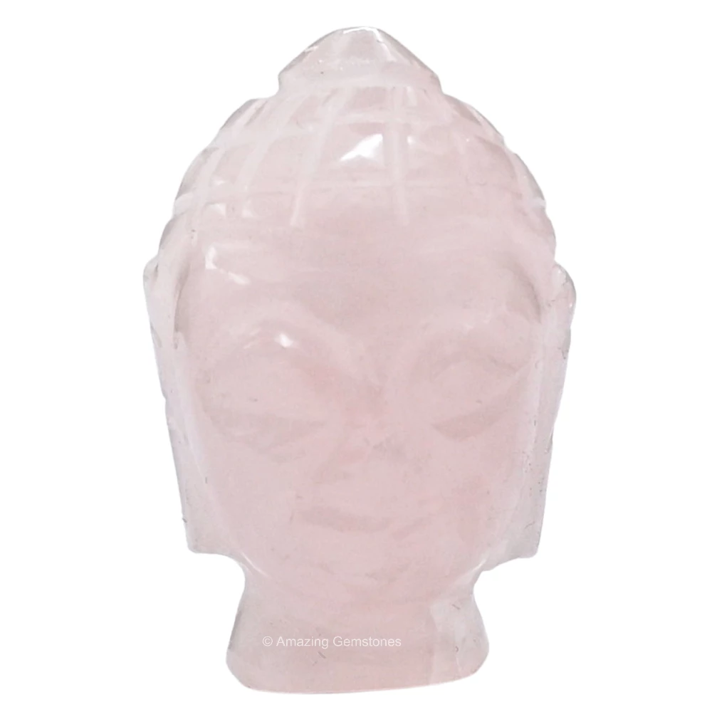 Rose Quartz Buddha Head