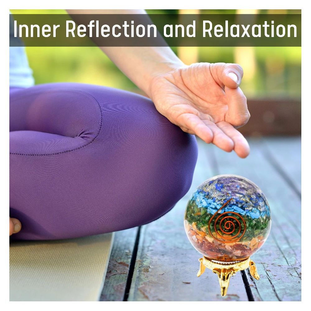 Chakra Orgone Sphere (2 Inch)