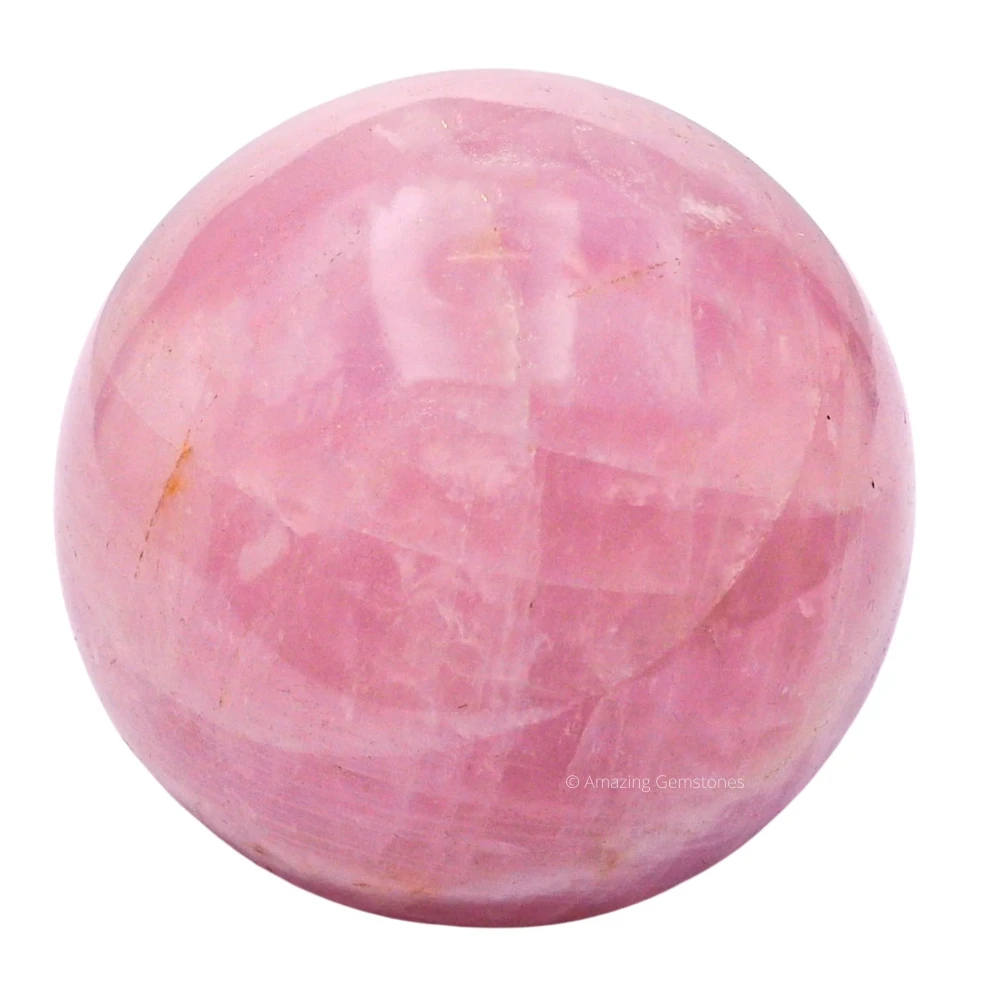 Large Star Rose Quartz Sphere (3 Inch)