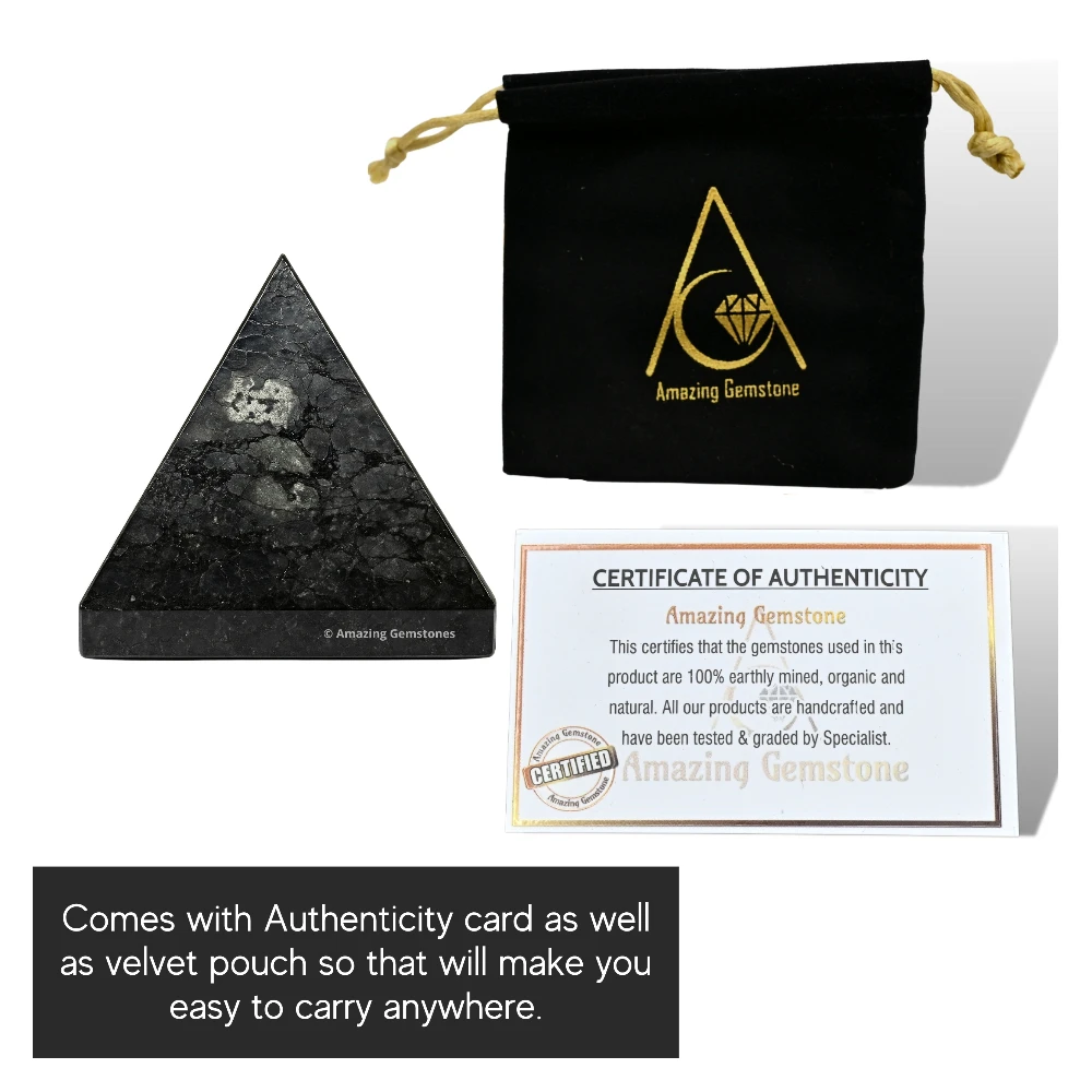 Nuummite Pyramid (1 Inch)