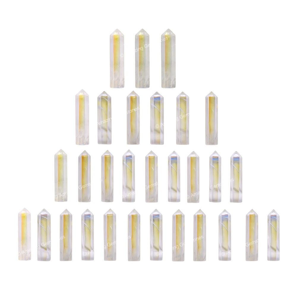Angel Aura Quartz Pencil Points (Set of 50)