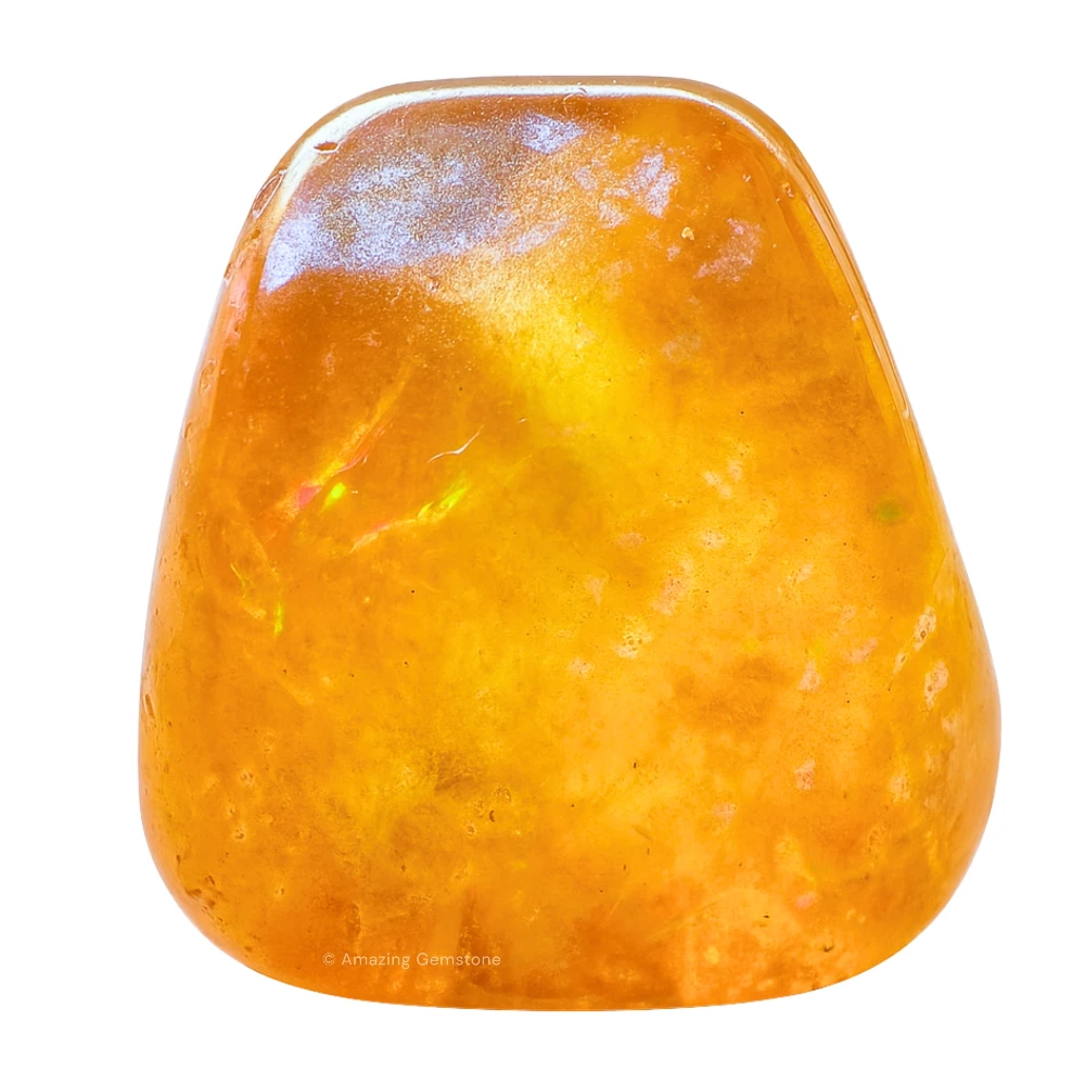 Tumbled Tangerine Aura Quartz Crystals (1000+ Carats)