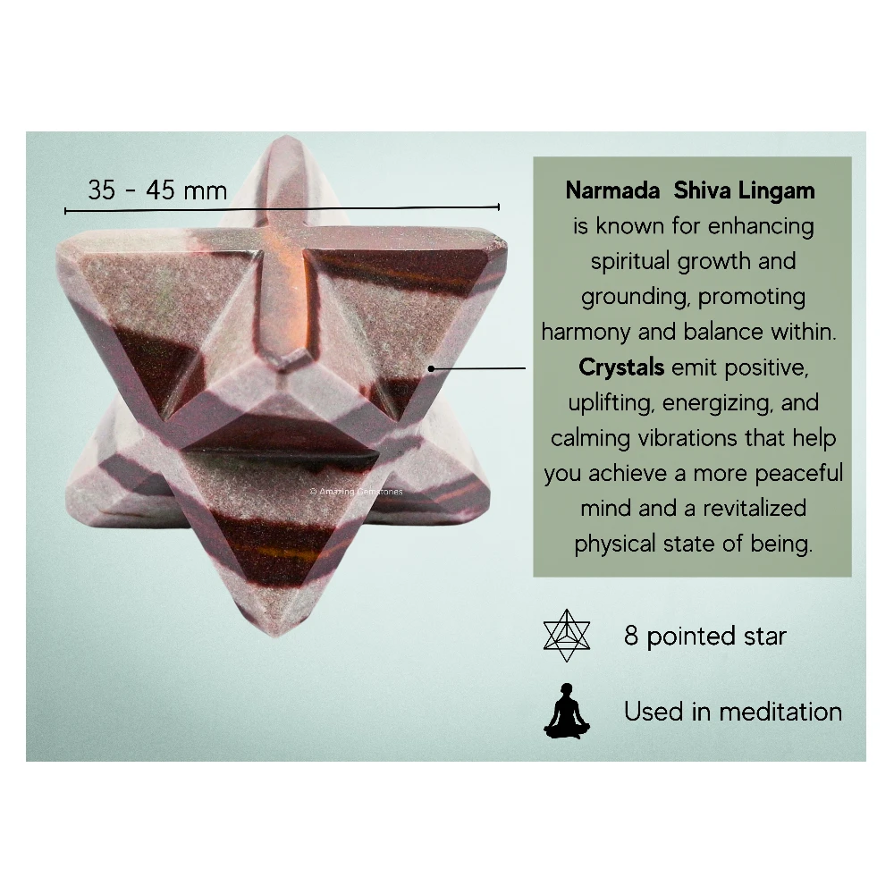 Narmada Shiva Lingam Merkaba (30-40 mm)