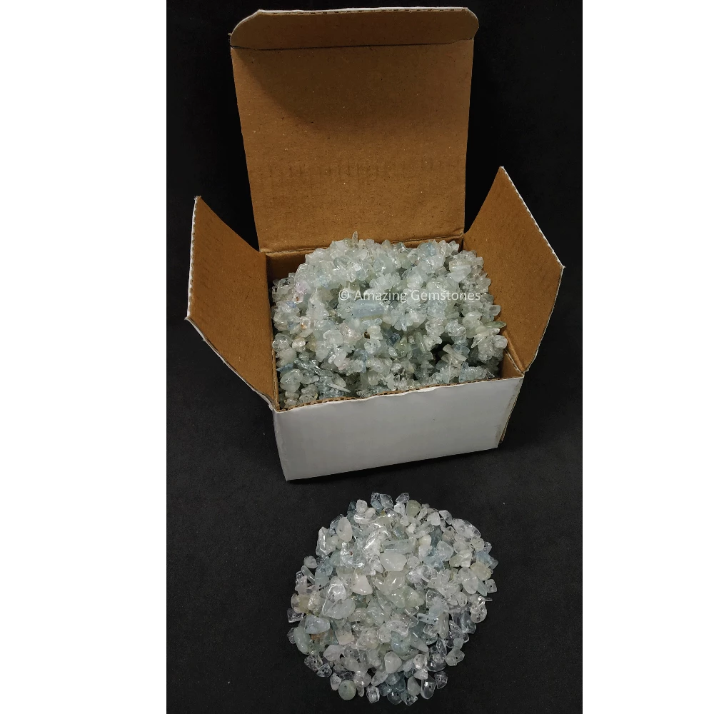 Aquamarine Chips - Pre Drilled
