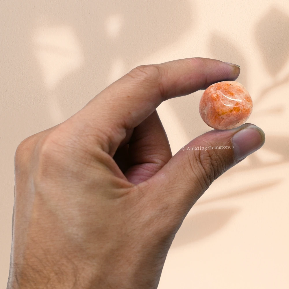 Tumbled Sunstone Crystals Stones (1 oz)