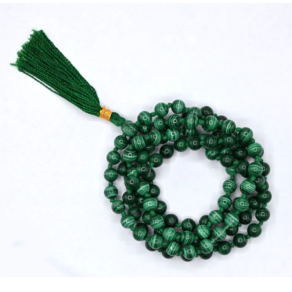 Malachite Mala (Hand Knotted)