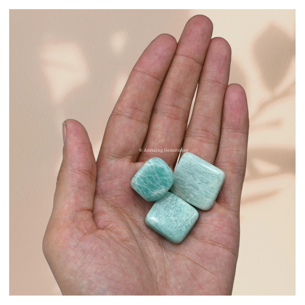 Tumbled Amazonite Crystals Stones (1 oz)