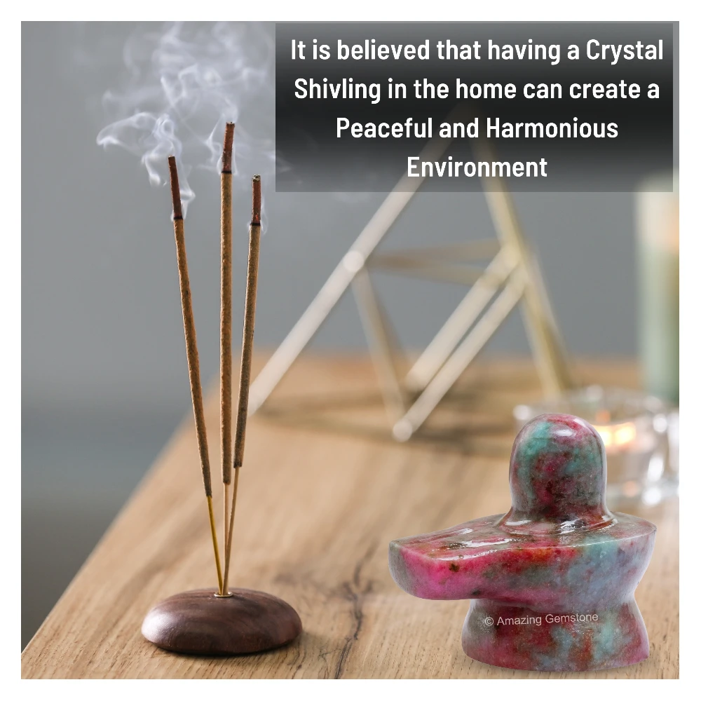 Ruby Kyanite Shivling