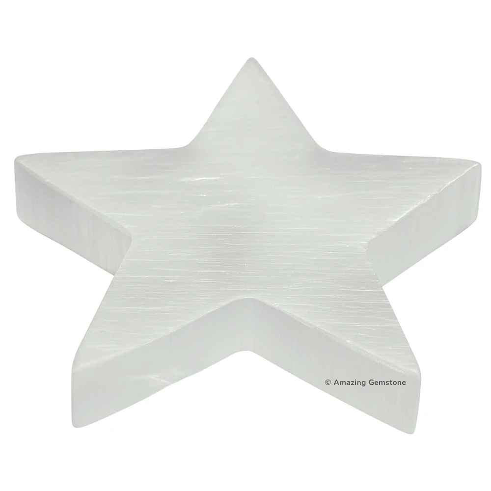 Selenite Charging Plate - Star (4 Inch)