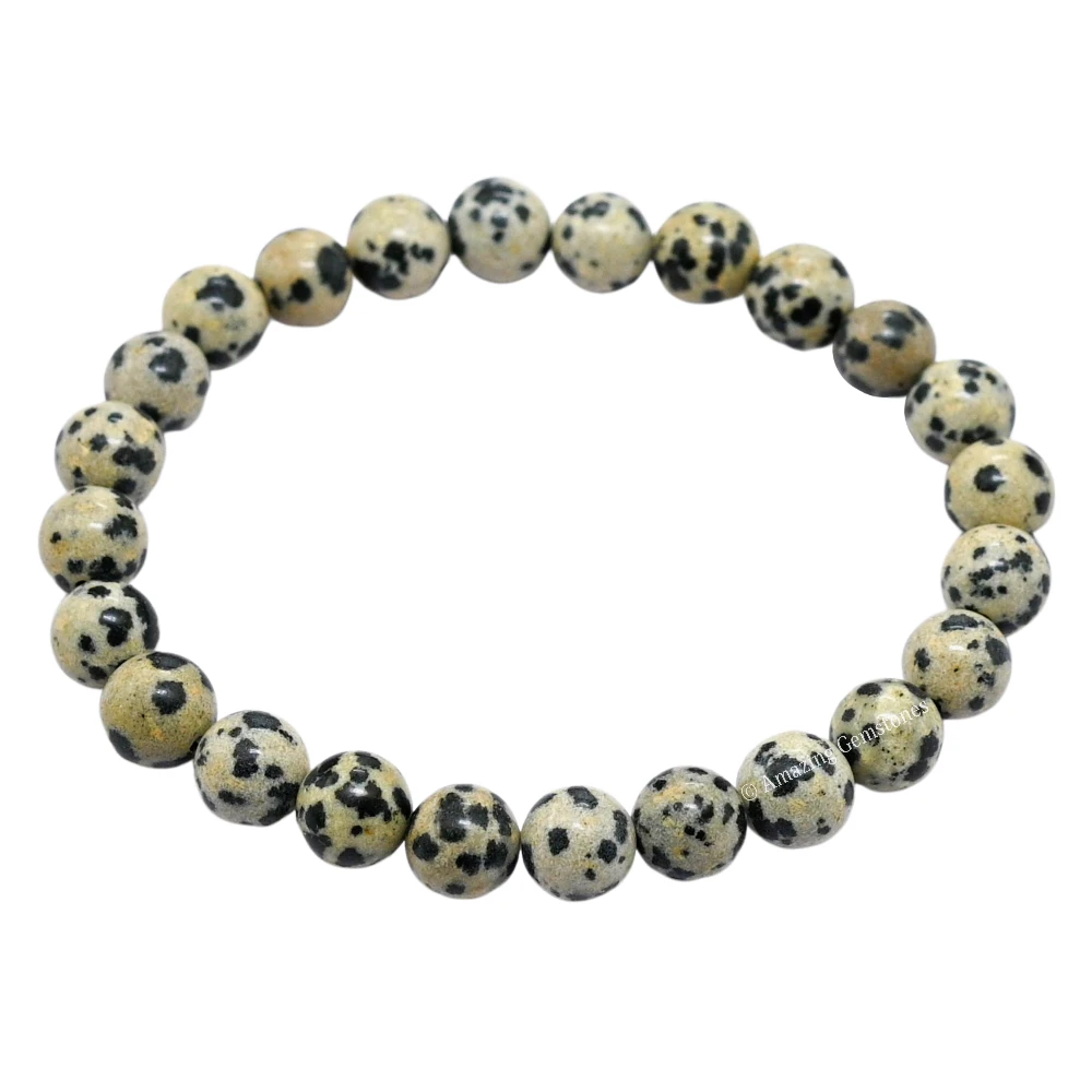 Dalmatian Jasper Bracelet (Strechable)