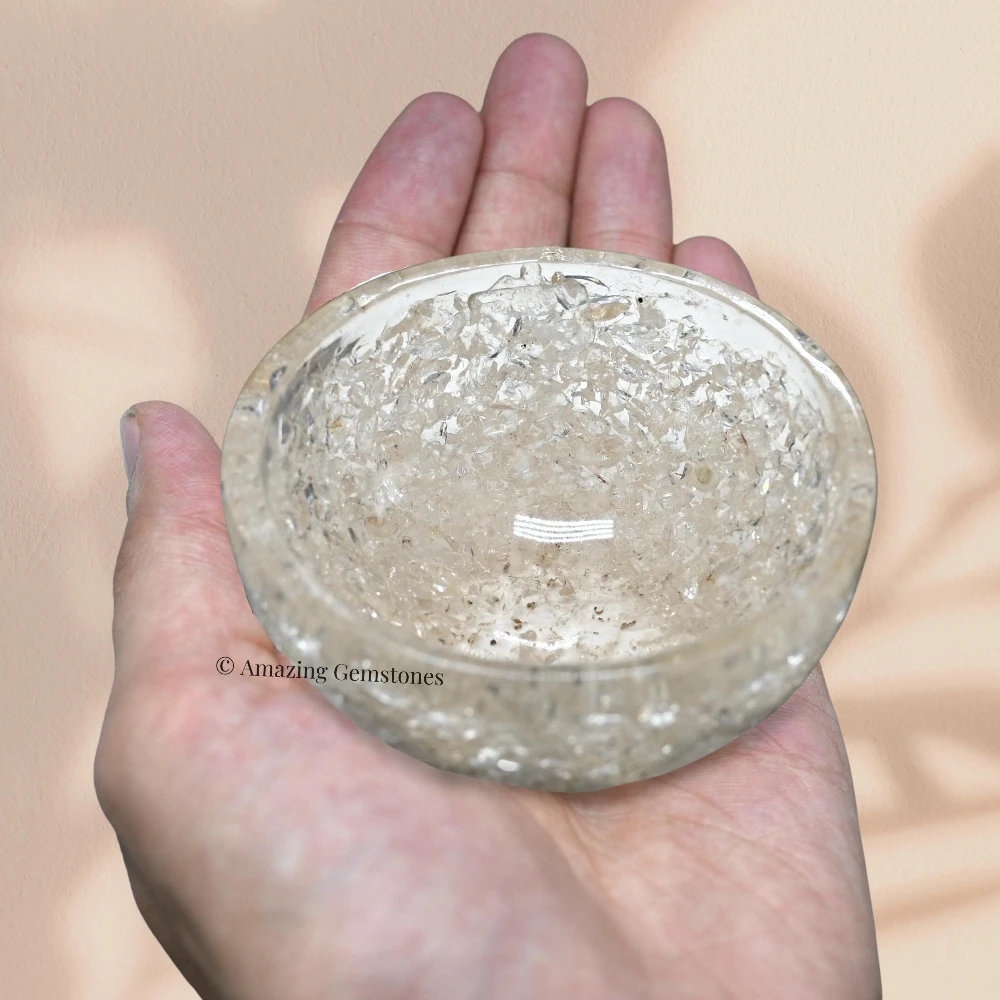 Clear Quartz Crystal Orgone Bowl (3 Inch)