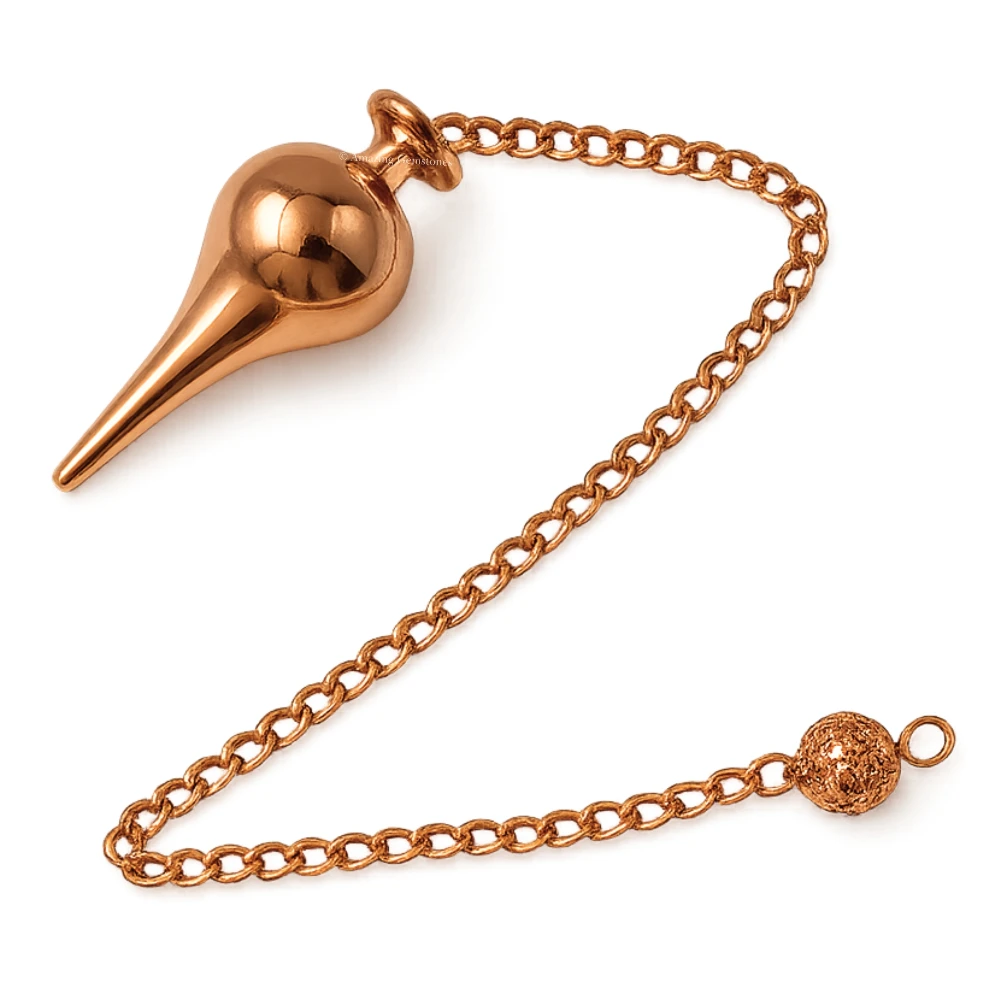 Metal Brass Pendulum - Copper Dome Cone Point (MP120)