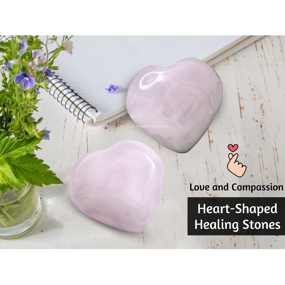 Pink Calcite Heart