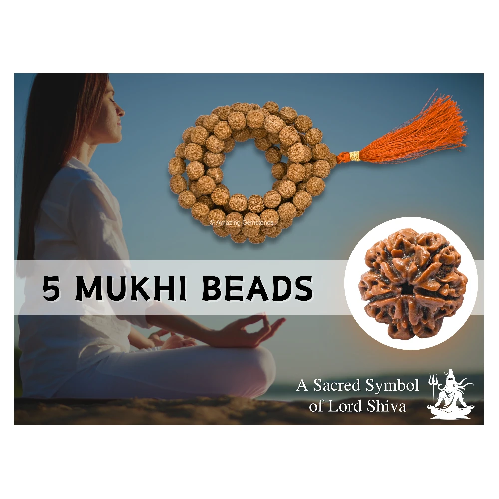 9mm Rudraksha Mala (Without Knot)