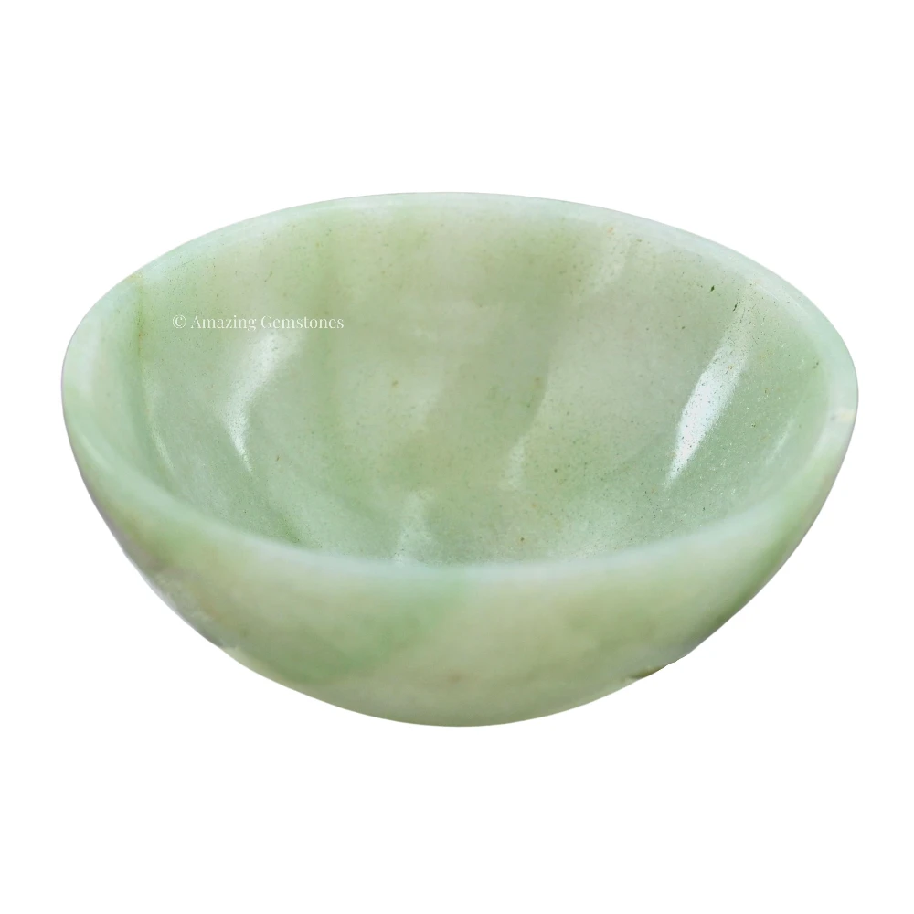 Green Aventurine Crystal Bowl - 2 Inch