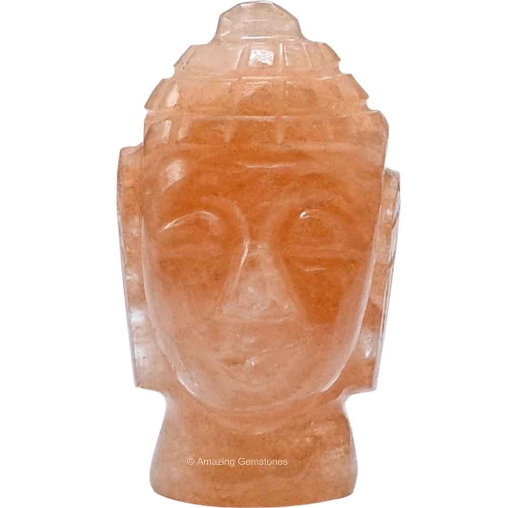 Red Aventurine Buddha Head