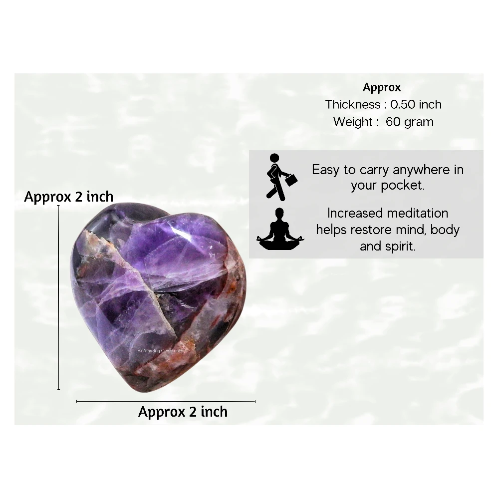 Dreamy Amethyst Heart