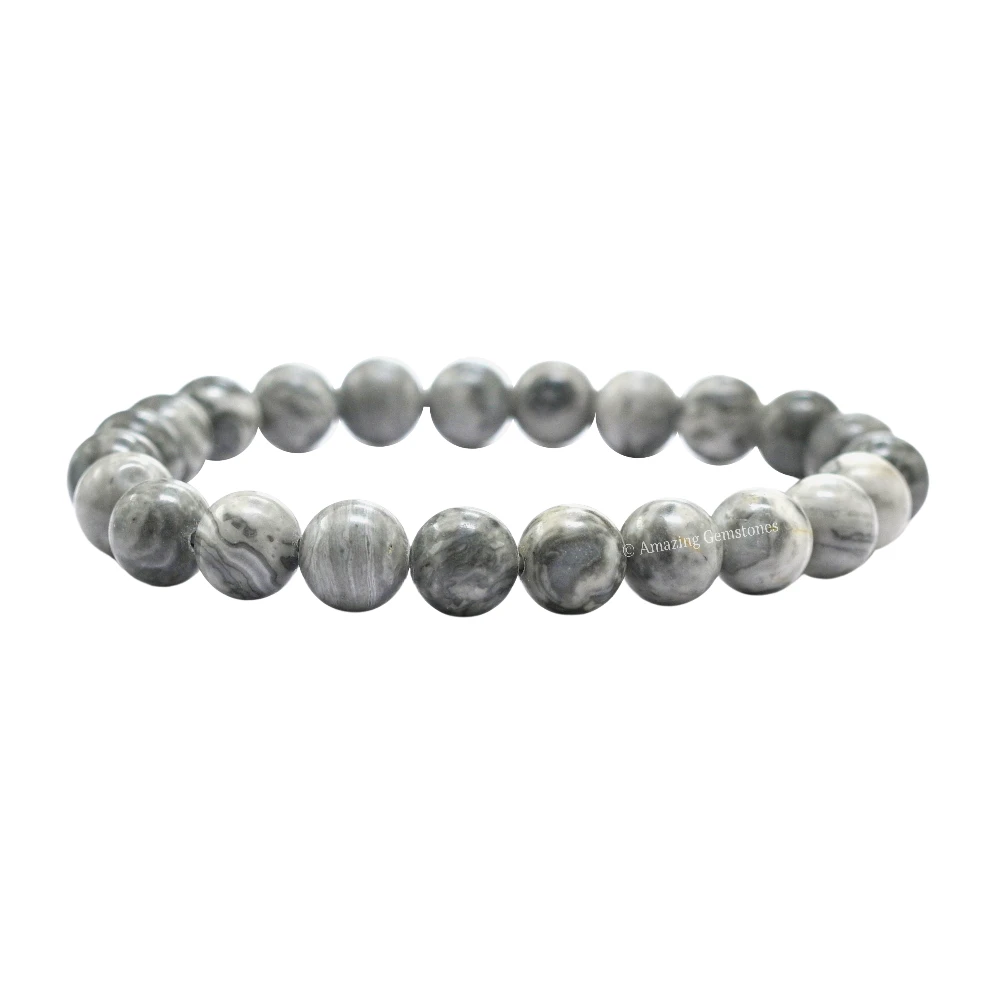 Map Stone Bracelet (Strechable)