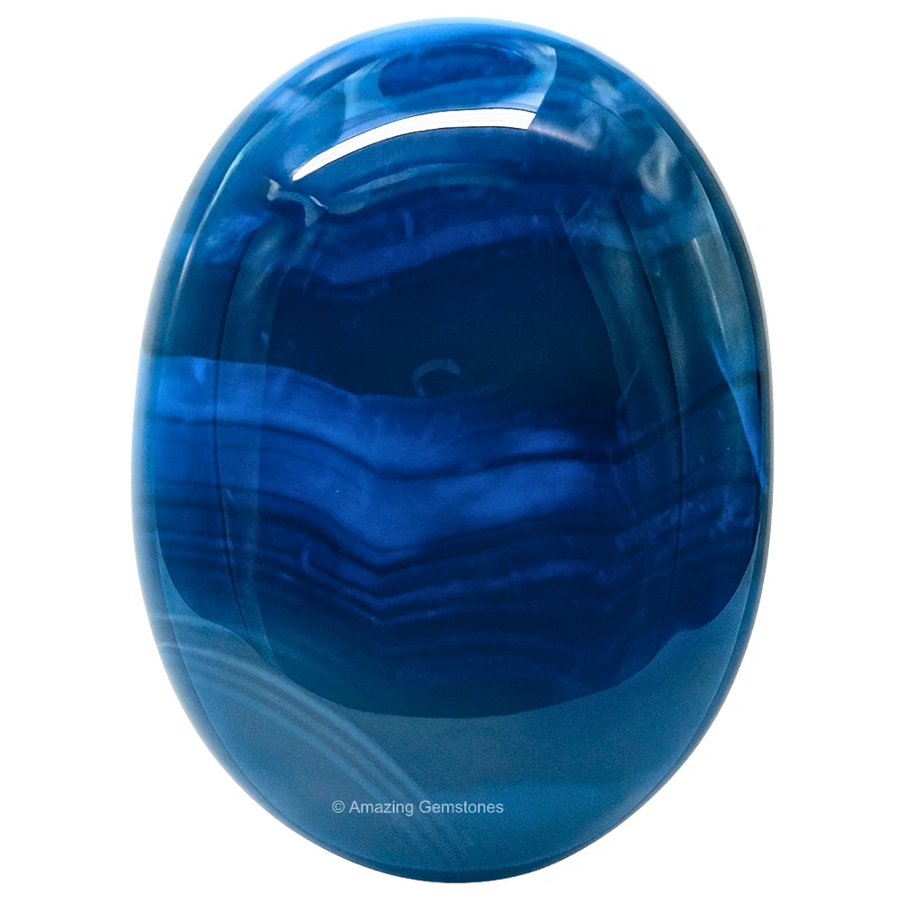 Blue Onyx Palm Stone