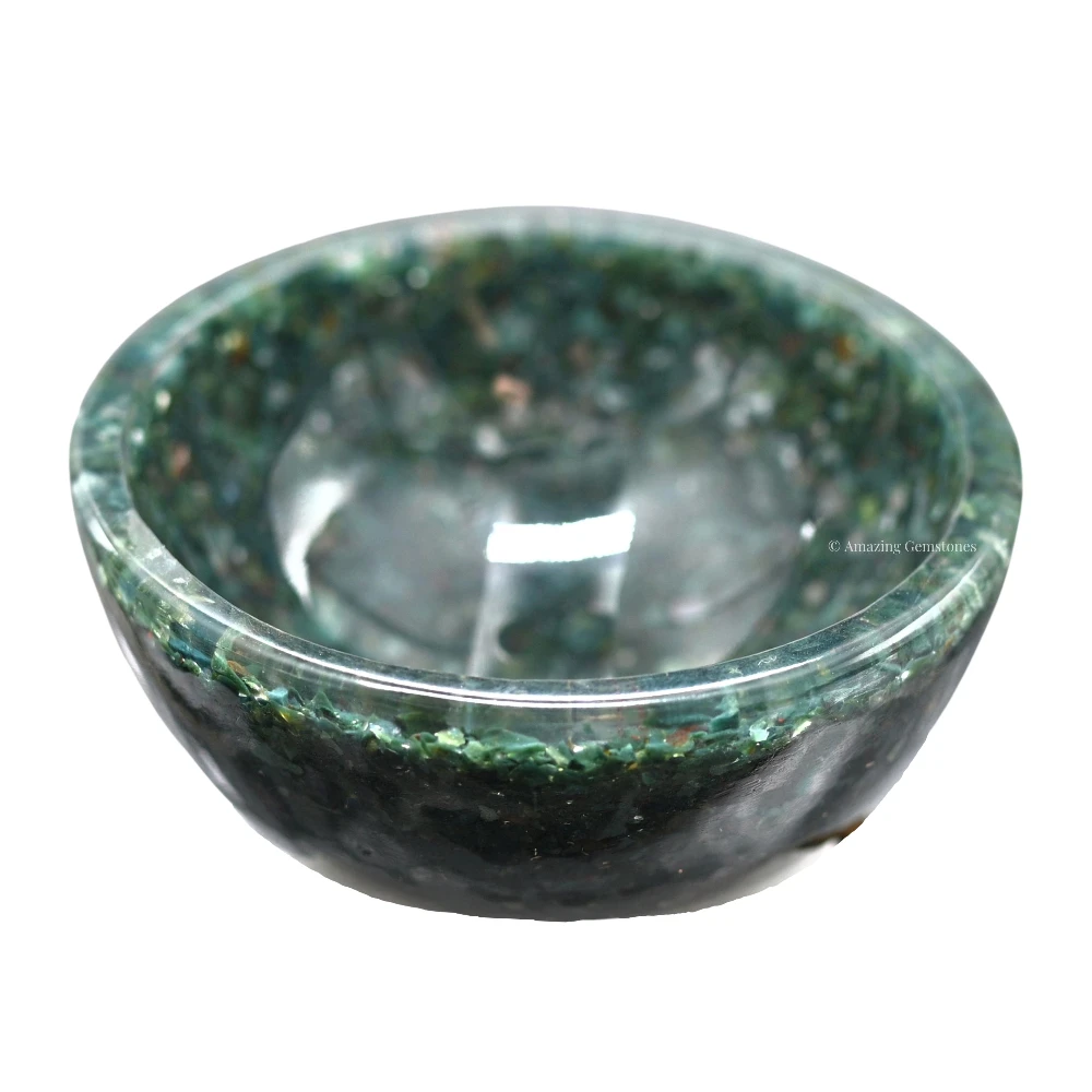 Bloodstone Crystal Orgone Bowl (3 Inch)