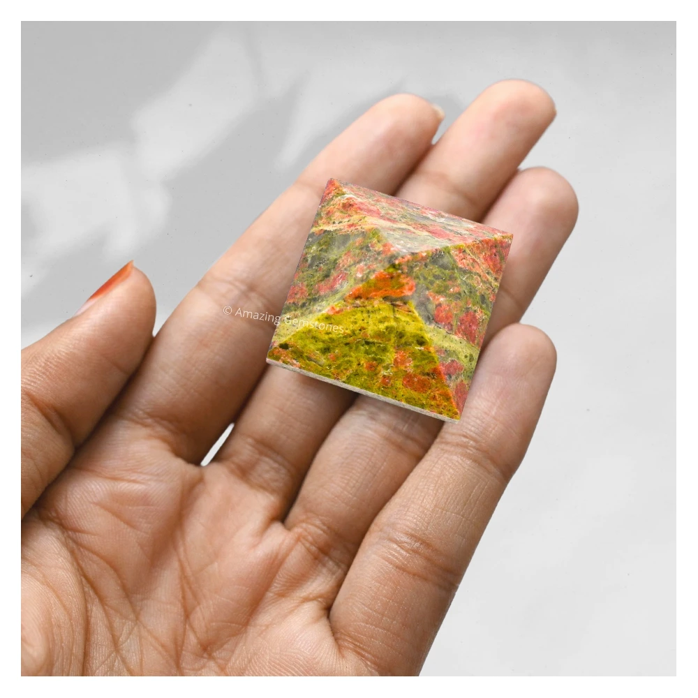 Unakite Pyramid (1 Inch)