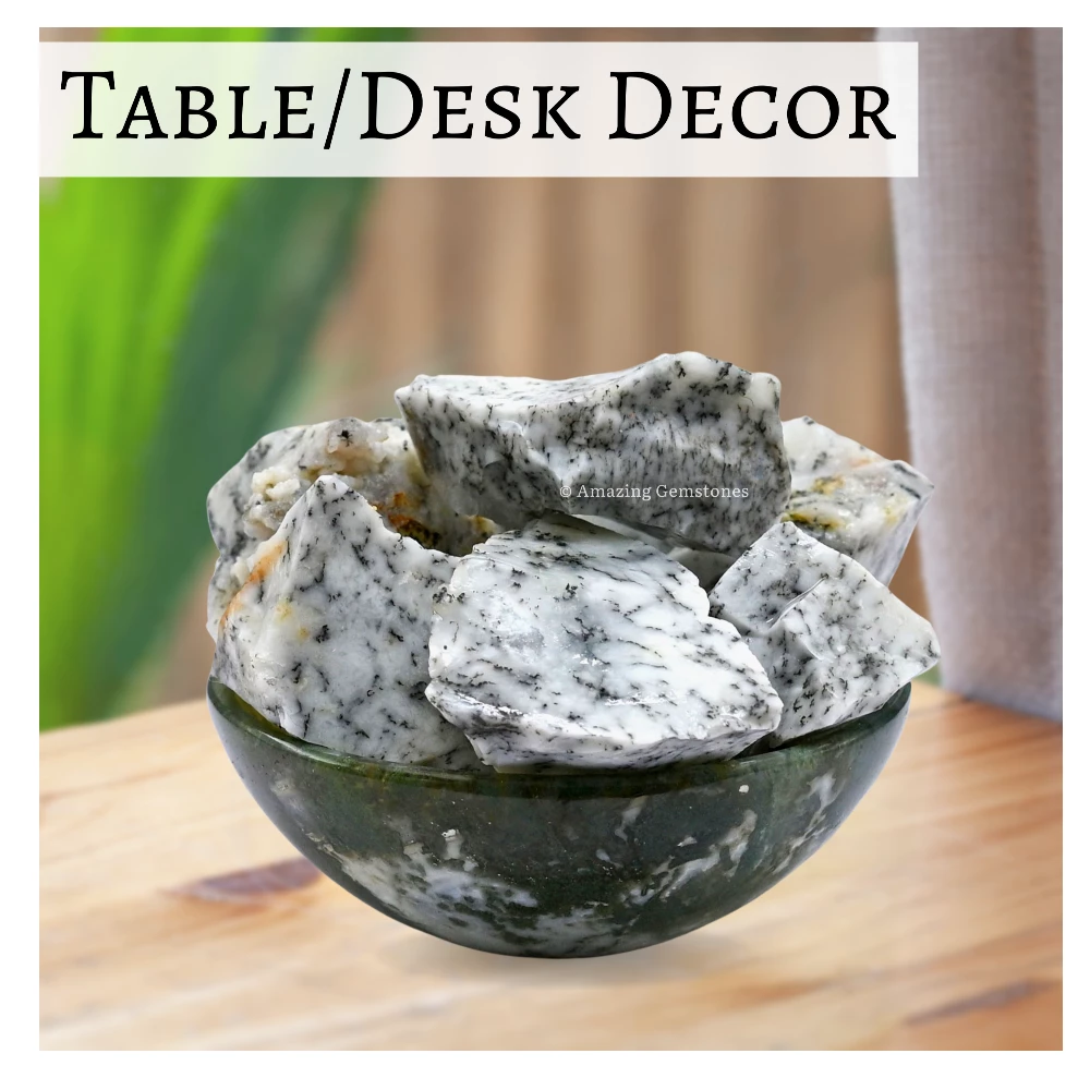 Dendrite Opal Raw Crystals (2 Pieces)